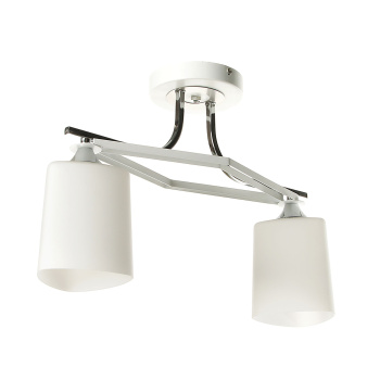 Люстра Verner Lighting N2006/2, 40 Вт, Е27, 2 лампы, белый/хром