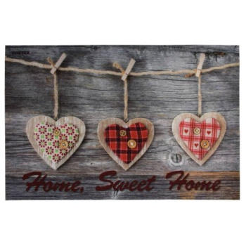 Коврик 60*90 см влаговпитывающий "Samba" "Home, Sweet Home" "VORTEX" (арт.24221) *1/10