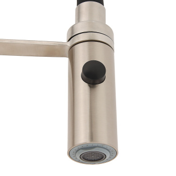 Смеситель для кухни FASHUN A54112-7 с гибким изливом (Черный) + режим Душ, нерж. сталь *1/10 Смеситель для кухни FASHUN A54112-7 с гибким изливом (Черный) + режим Душ, нерж. сталь *1/10