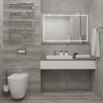 Плитка 60х20 см настенная 0.84 м² Lasselsberger Ceramics Гексацемент, серый Плитка 60х20 см настенная 0.84 м² Lasselsberger Ceramics Гексацемент, серый