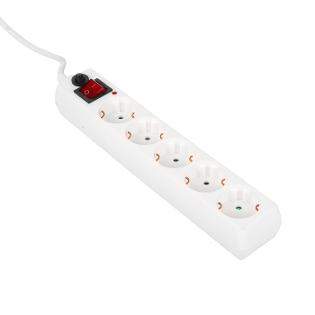 Сетевой фильтр 5 розеток 3м 16А ПВС 3x1 нагрузка 3500Вт белый Старт SP 5р3м *1/20