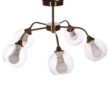 Люстра N5053/5 COP Е27 5*40Вт ( h=310; d=610)  VERNER LIGHTING *1