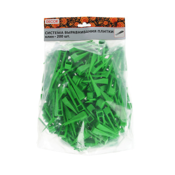 Система выравнивания плитки СВП Клин (пакет 200шт) универсальный (арт.339-2200) *1/10/20