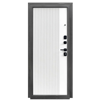 Дверь входная 2050х960х95 мм Форпост Монблан, левая, эмалит белый