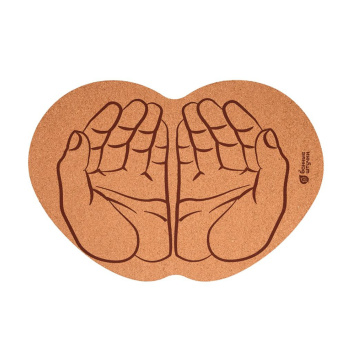 Коврик пробковый 43*30 см "Ладони" для бани и сауны "Банные штучки" *1/12