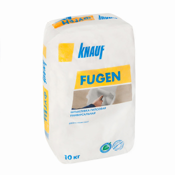 Шпаклевка гипсовая KNAUF Fugen, универсальная, 10 кг Шпаклевка гипсовая KNAUF Fugen, универсальная, 10 кг