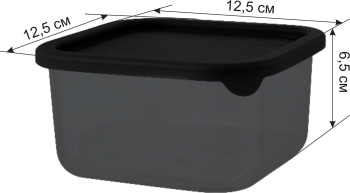 Контейнер д/прод. пластм. "Black" 0,8л 125х125х65мм SE168010621("Sugar Spice")*1/18 Контейнер д/прод. пластм. "Black" 0,8л 125х125х65мм SE168010621("Sugar Spice")*1/18