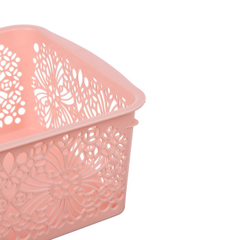 Корзина для хранения пластм. "Floral" 250х150х75мм арт.431287522(431287528,431287518) Бытпласт *1/9