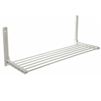 яяяСушилка для белья настенная откидная "Бриз" 6-ти рядная, шир.0,9м Белая "Lakmet" *1/10