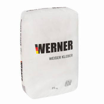 Клей для плитки 25 кг WERNER Weiber Kleber, белый, C2 TE S2