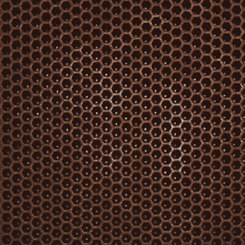 Коврик грязезащитный ЭВА TUP, 68х48 см, соты, коричневый