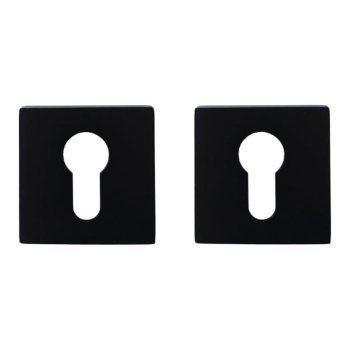 Накладка п/цилиндр ЧЕРНЫЙ матовый квадрат 03/205237 VRATA *1