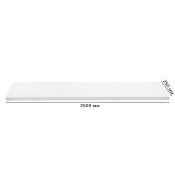 Подоконник ПВХ, 250х2500 мм, белый Подоконник ПВХ, 250х2500 мм, белый