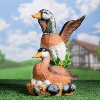Садовая фигура "Утка с селезнем" 35см   4074867