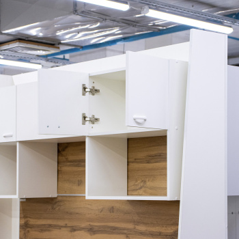 Шкаф навесной 600х676х290 мм BROZEX-WOOD Liberty, с двумя дверцами, белый