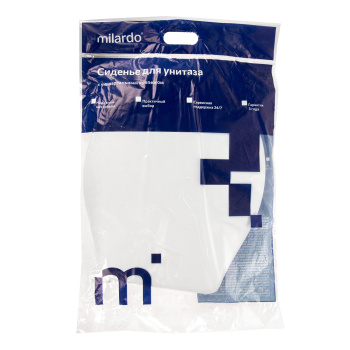 Сиденье для унитаза Milardo, 43х37.7х4.2 см, белый