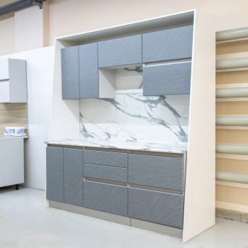 Шкаф навесной 600х676х290 мм BROZEX-WOOD GreyWind, с двумя дверцами