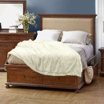 Плед искусственный мех 220*240см молочный 11-0105 TF F072ML 2224 Buenas Noches *1