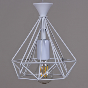 Светильник подвесной 02630-0.4-01 WH Е27 40Вт S=6м2 *1/12