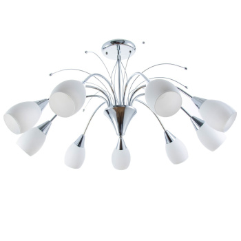 Люстра "Федерика" 9хЕ14 40Вт хром 85х85х40 см BayerLux 9408367	S=18м2  *1