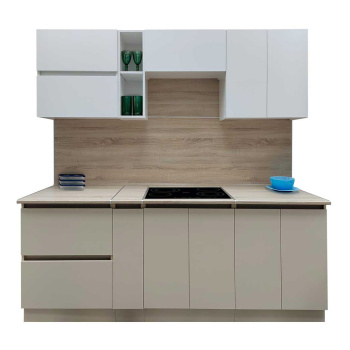 Шкаф навесной 600х676х290 мм BROZEX-WOOD Melissa, с двумя дверцами, белый