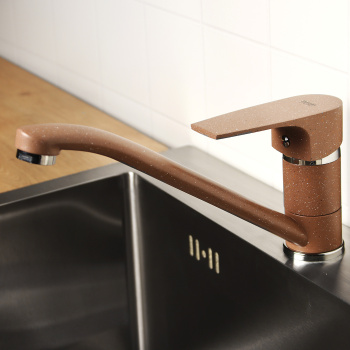 Смеситель для кухни Potato P49222-15, длинный излив, рычажный Смеситель для кухни Potato P49222-15, длинный излив, рычажный