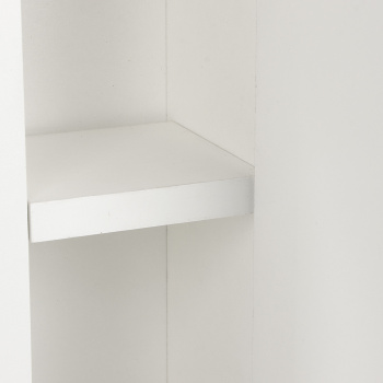 Зеркало-шкаф /BROZEX-WOOD/ "Симпл 50" ясень белоснежный, левый/правый *1/30