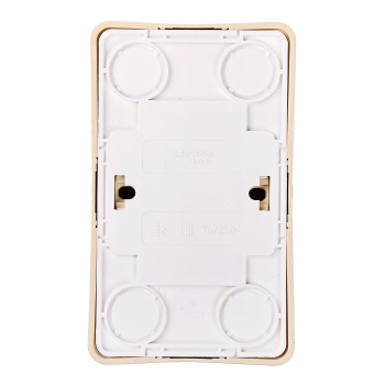 Розетка "Этюд" ОП 2-мест. кремовая евро с з/к РА16-007 *10/16