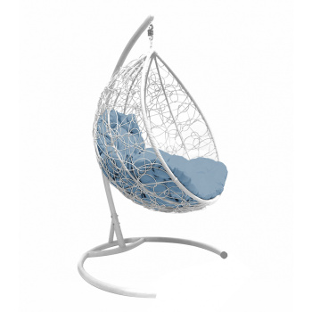 Кресло подвесное Капля M-GROUP, до 120 кг, с подушкой, белый