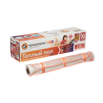 Мат нагревательный 4х0.5 м Теплолюкс Tropix, 320 Вт, 2 м²