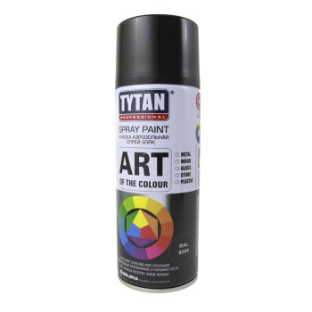 Эмаль-аэрозоль черный матовый 520/400 мл TYTAN Professional (RAL9004) *1/12 Эмаль-аэрозоль черный матовый 520/400 мл TYTAN Professional (RAL9004) *1/12