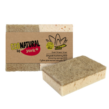 Губки д/посуды "Эко Натурал" 2шт 030200 ("YORK") *28