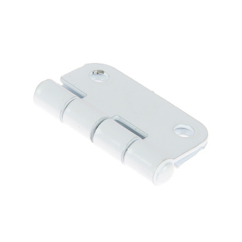 Петля полимер.ПН-40 белая (комплект 2 шт+саморезы) ДомоСтрой *1/200