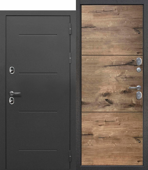 Дверь металлическая 11 см ISOTERMA Серебро Канадский Дуб 860х2050 ЛЕВАЯ ТЕРМОРАЗРЫВ *1