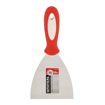 Шпатель нерж.сталь 100мм 2-х комп. ручка PQT (арт.1203010) *1/12/120