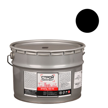 Эмаль алкидная 10 кг СТРОЙКОМПЛЕКТ ПФ-115, черная