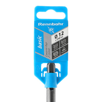 Бур по бетону 12*210мм SDS-plus 2 грани арт.691221 Rennbohr Basic *1/25/200