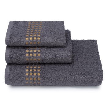 Полотенце махровое 40*60см Graph цв.18-5210 серый 415г/м2 ПЛ-125.01-5241 *5/20