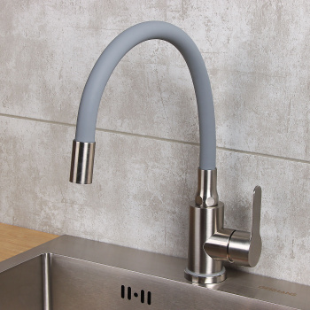 Смеситель для кухни FASHUN A54101-12, гибкий излив, рычажный Смеситель для кухни FASHUN A54101-12, гибкий излив, рычажный