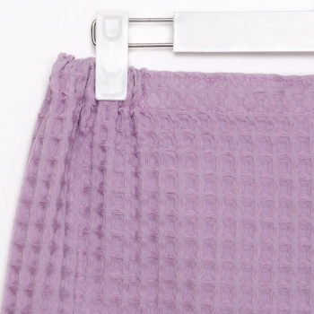 Полотенце парео вафельное 80*145см Boho сиреневый 290г/м2 Этель *1