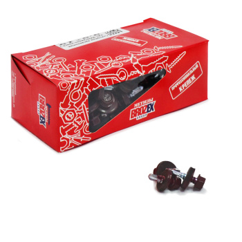 Саморезы кровельные BROZEX коробка 5,5*19 (100шт) RAL 3005 винно-красный *6