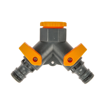 ПОЛИВ Разветвитель на кран 2-х канальный Belamos (5002) *1/120