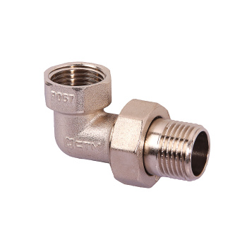 Соединитель с накидной гайкой угловой 1/2"(Ø15) М/П (американка) CTM CRAE0012 *10/80