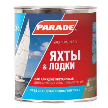 Лак алкидно-уретановый PARADE L-20, 0.75 л, яхтный, матовый