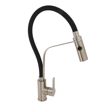 Смеситель для кухни FASHUN A54112-7 с гибким изливом (Черный) + режим Душ, нерж. сталь *1/10 Смеситель для кухни FASHUN A54112-7 с гибким изливом (Черный) + режим Душ, нерж. сталь *1/10