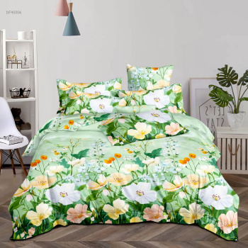 Постельное белье 1,5сп бязь Орхидея 3013, наволочки 70*70 - 2шт *1