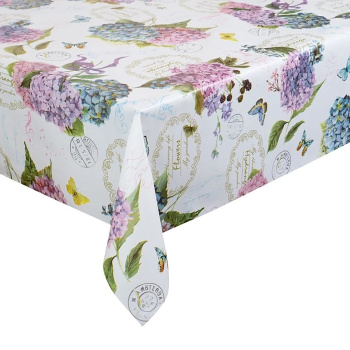 яяяКлеенка на нетканой основе "Great Way" "Верона" "Гортензии" шир.1,37 GW-21223 *30