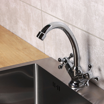 Смеситель для кухни Milardo Duplex DUPSB00M01 высокий излив *1